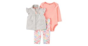 piece quilted set outfit