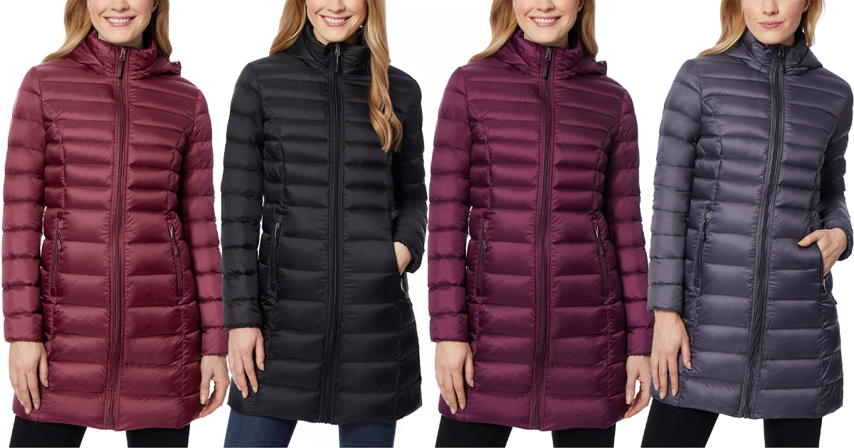 32 DEGREES PACKABLE HOODED PUFFER COAT ONLY $37.50 SHIPPED - The ...