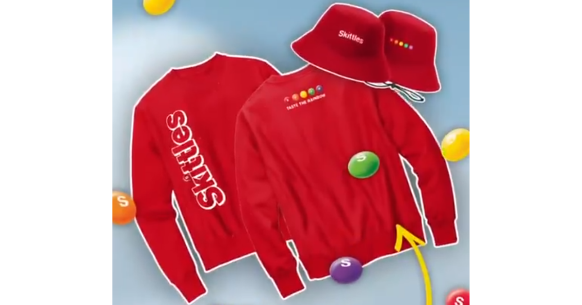 skittles bucket hat