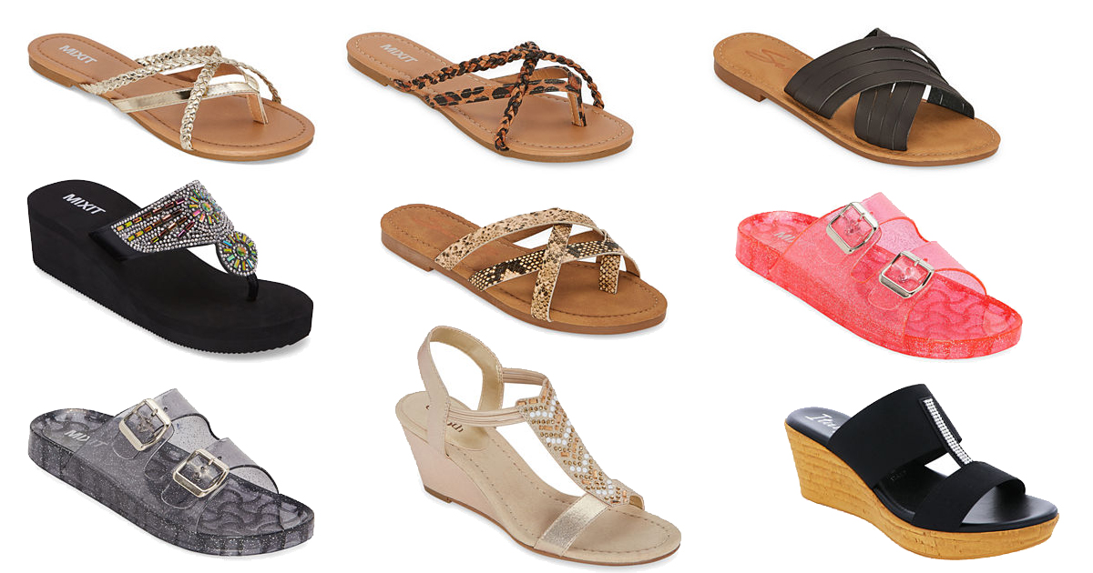 JCPENNEY - WOMEN'S SANDALS AS LOW AS $8.40 - The Freebie Guy®