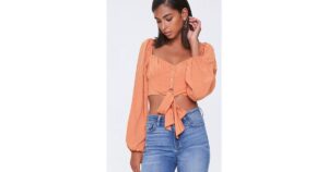 crop trim tee forever