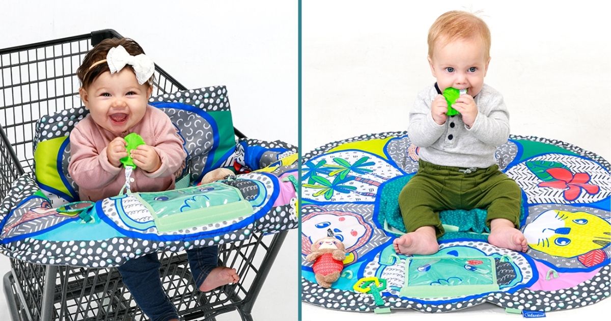 NEW Infantino Play Away Cart Cover Play Mat Testing 