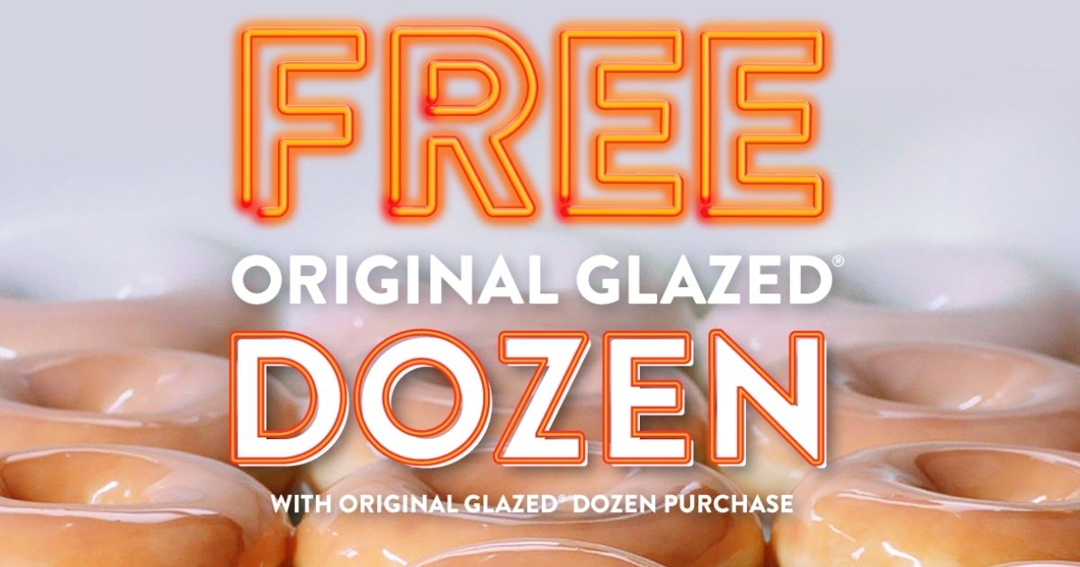 BOGO Krispy Kreme Original Glazed Dozen - The Freebie Guy® ️️️