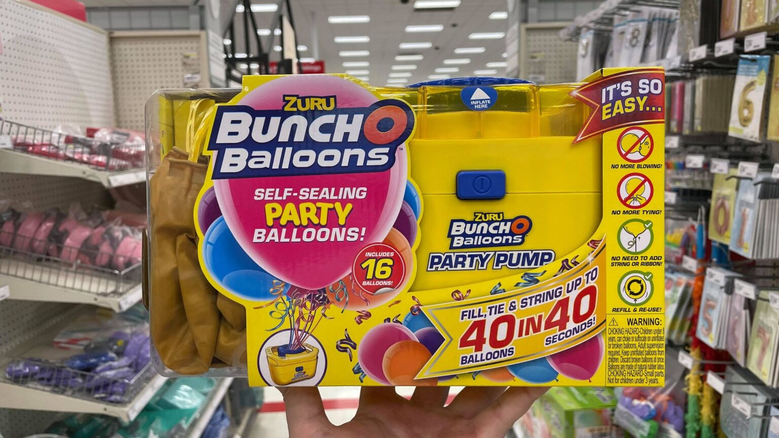 TARGET BUNCH O BALLOONS ELECTRIC PUMP WITH BALLOONS ONLY 8.93 The