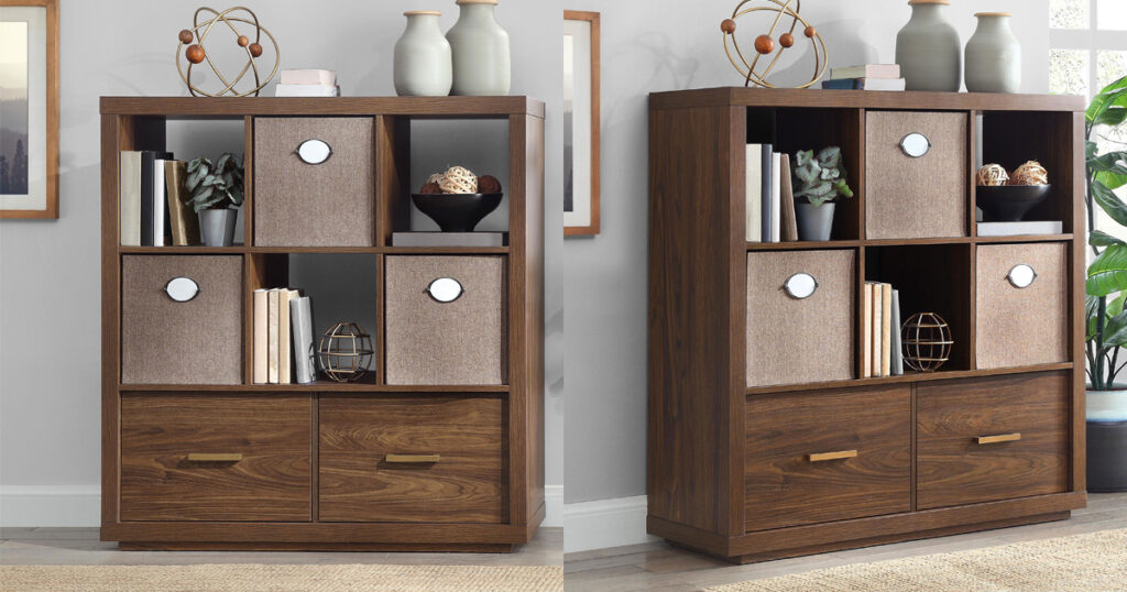 WALMART BETTER HOME AND GARDENS 6 CUBE ORGANIZER WITH DRAWERS ONLY 139 The Freebie Guy®