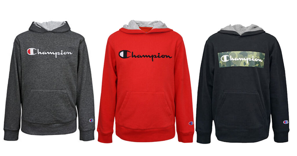 JCPENNEY - BOYS CHAMPION HOODIES ONLY $11 - The Freebie Guy®