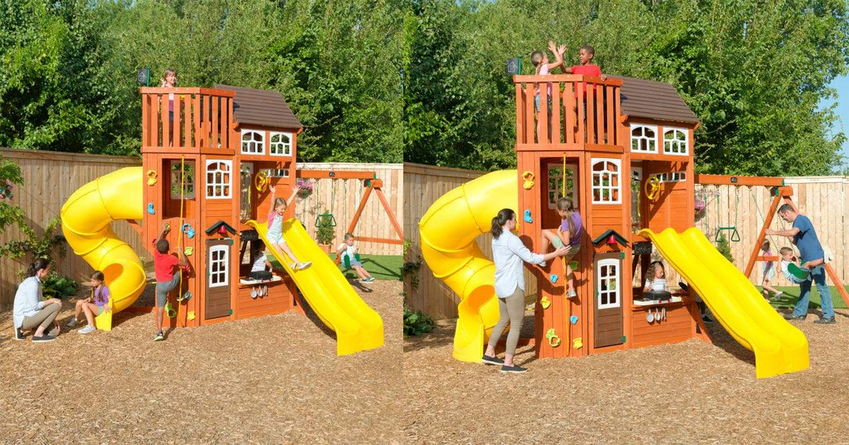 ZULILY KIDKRAFT LOOKOUT EXTREME WOODEN PLAYSET ONLY 1519.99 The Freebie Guy® ️️️