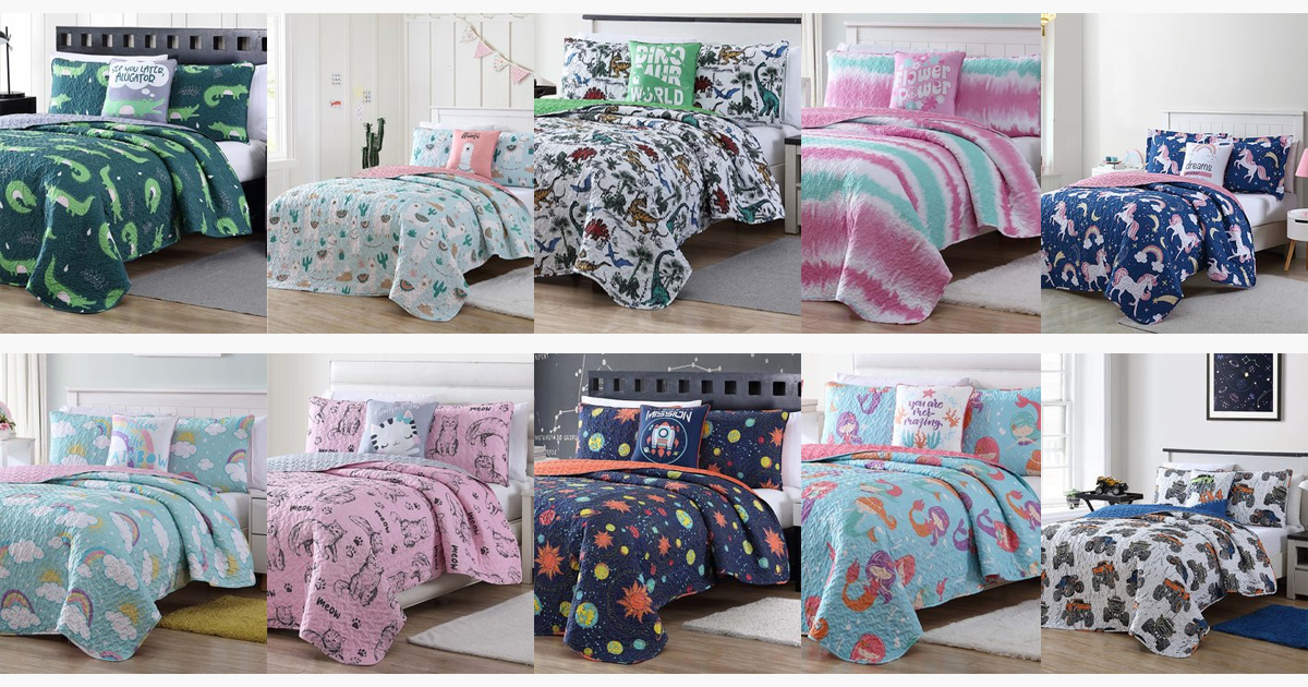 ZULILY KIDS 4PC QUILT SETS ONLY 19.99 The Freebie Guy®