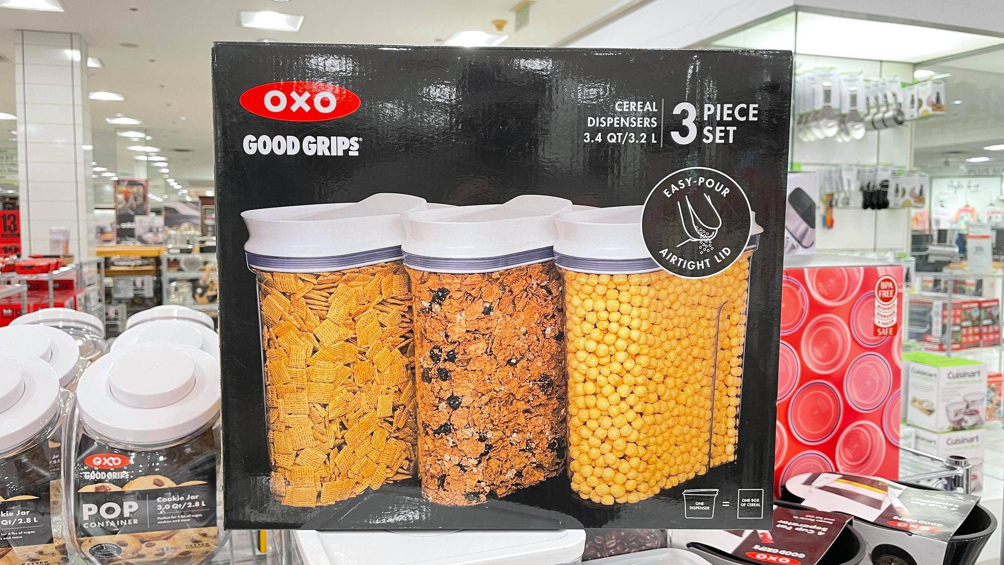 OXO CEREAL DISPENSER 3 PIECE SET ONLY 29.99 SHIPPED The Freebie Guy® ️️️
