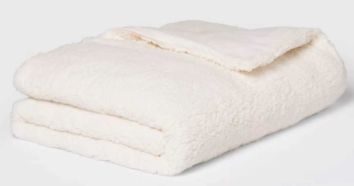 TARGET - SHERPA WEIGHTED BLANKET ONLY $24.50 (REG. $49) - The Freebie Guy®