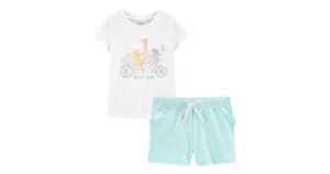 two piece shorts set oshkosh