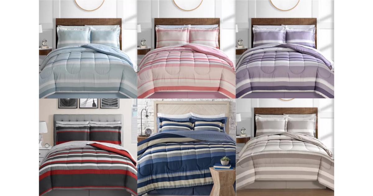 MACY'S 8 Piece Reversible Comforter Sets 39.99 The Freebie Guy®