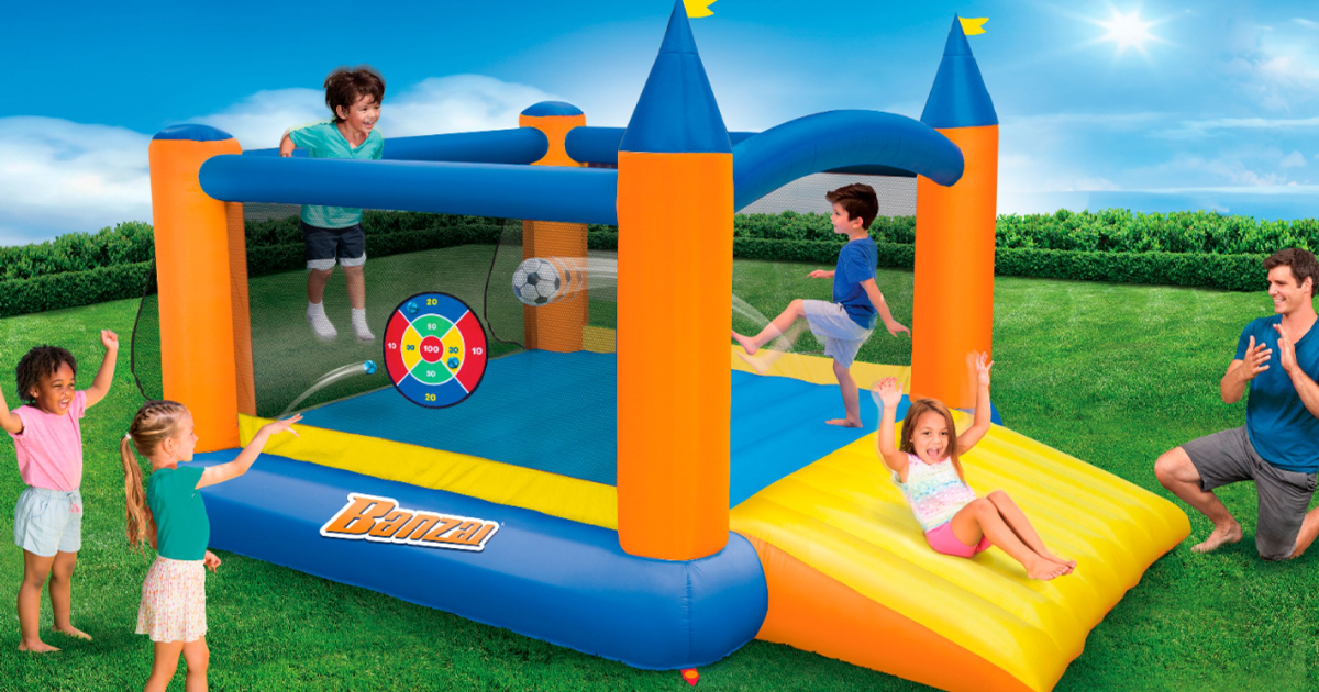 banzai water slide bounce house