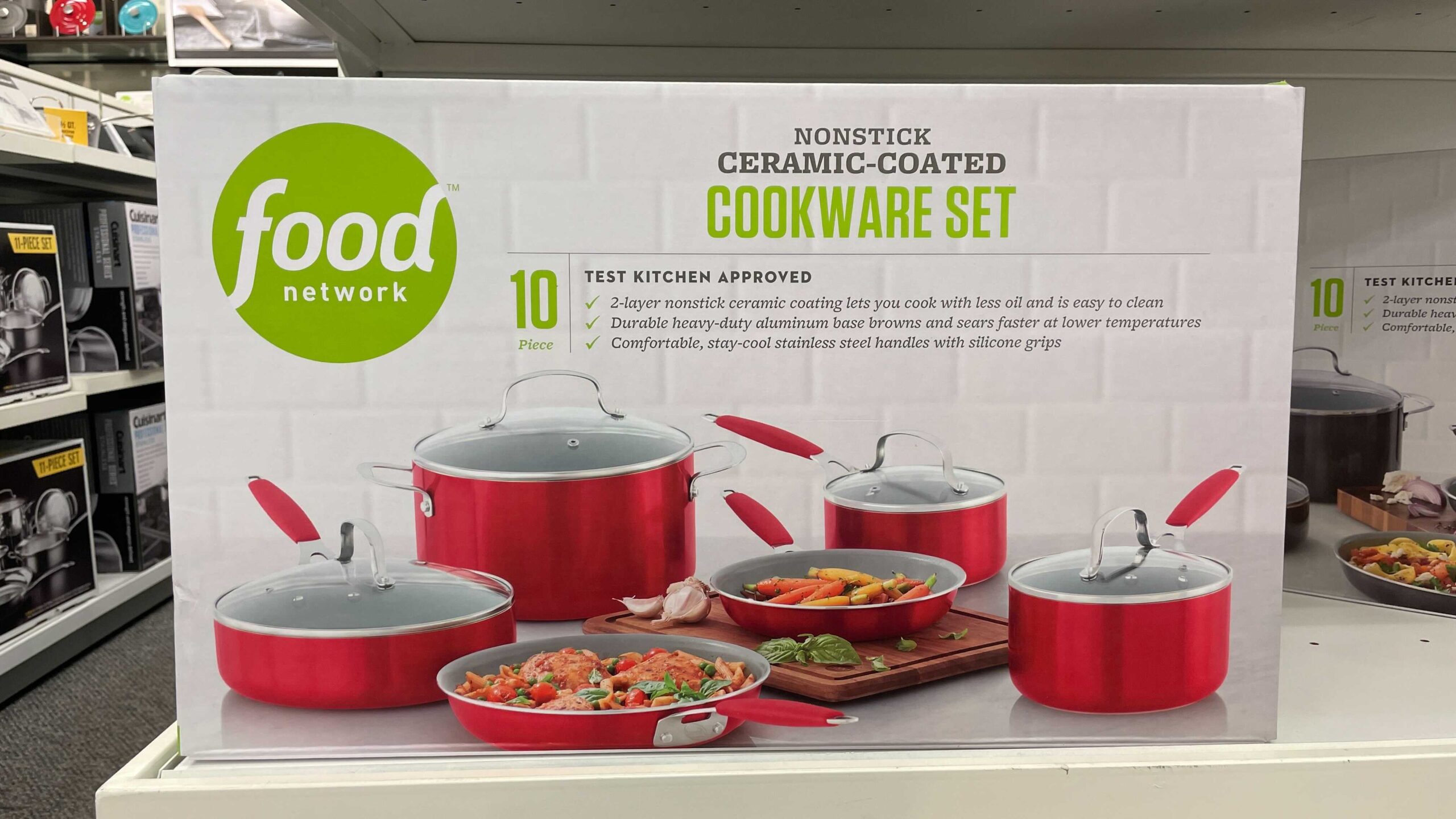 Food Network 10-pc. Nonstick Ceramic Cookware Set