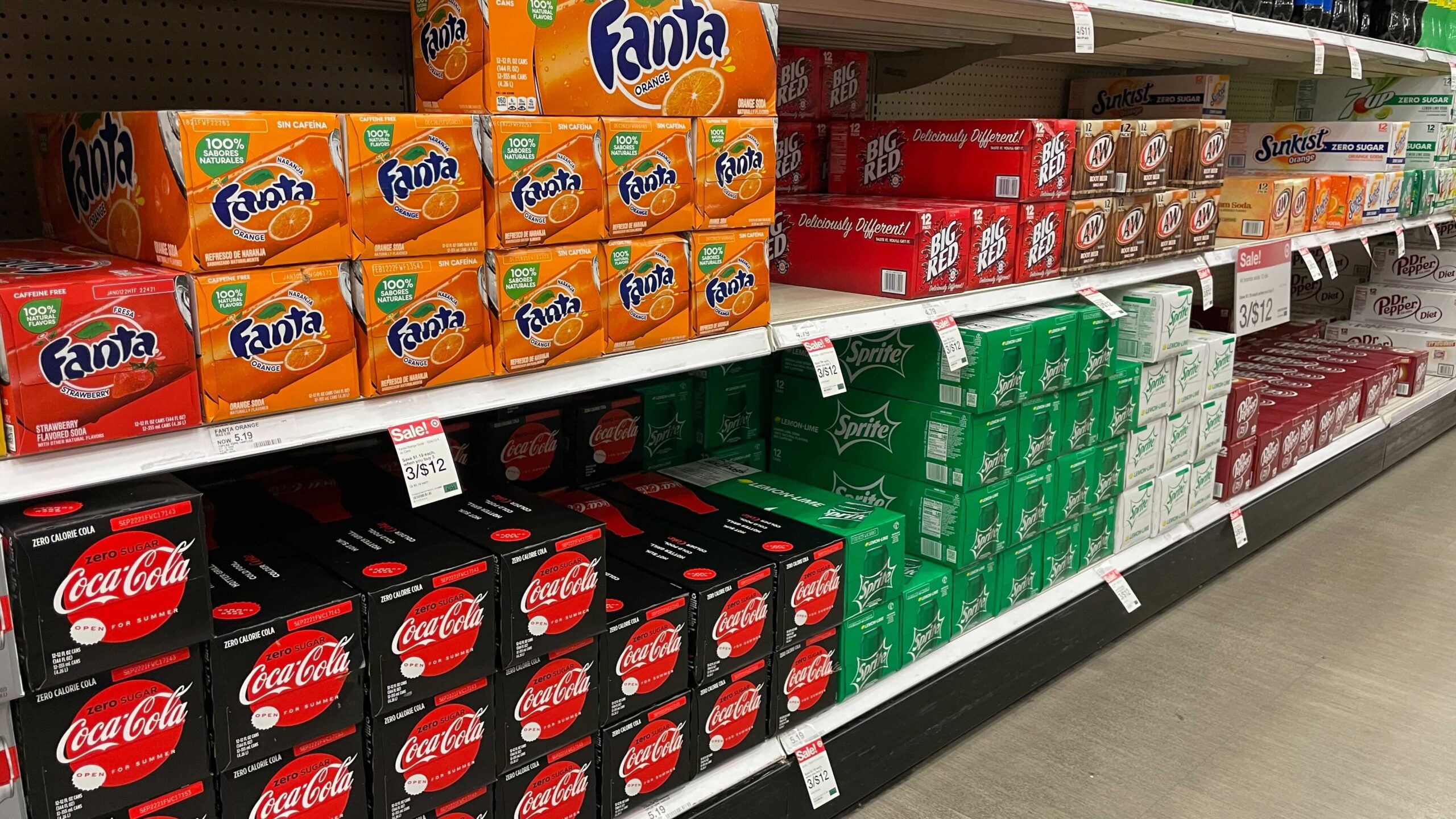 TARGET 12 PACKS OF SODA 3 FOR 9 WITH SAME DAY SERVICES The Freebie 