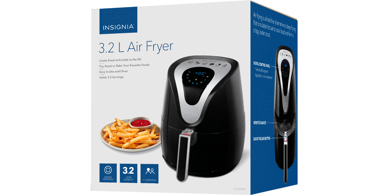 BEST BUY INSIGNIA 3.4QT DIGITAL AIR FRYER ONLY 29.99 The Freebie Guy®