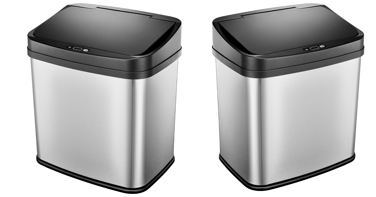 BEST BUY INSIGNIA 8 GAL AUTOMATIC TRASH CAN ONLY 30 (REG. 65) The