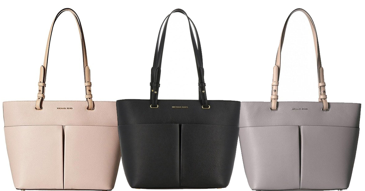 MICHAEL KORS Black Bedford Leather Tote