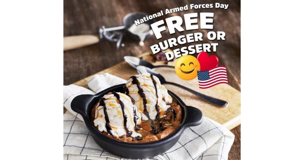 Free Dessert or Burger for Active Military and Veterans at Ruby Tuesday