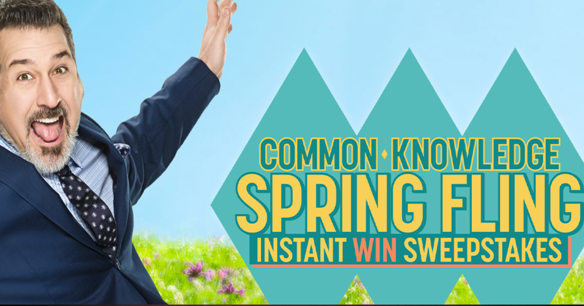 Common Knowledge Spring Fling Instant Win Game and Sweepstakes The