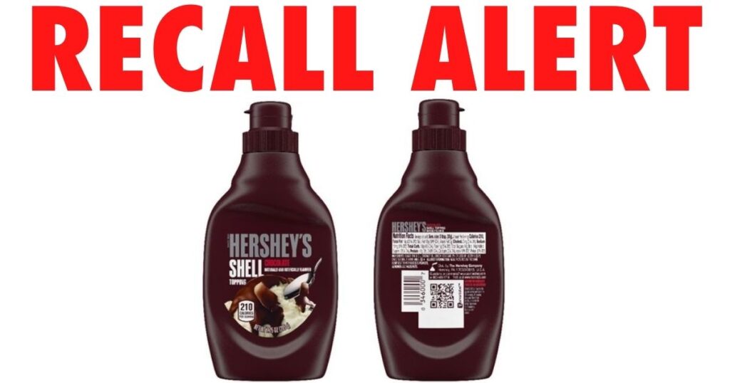 RECALL ALERT Hershey's Chocolate Shell Topping Recalled Due To