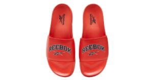 reebok orange slides