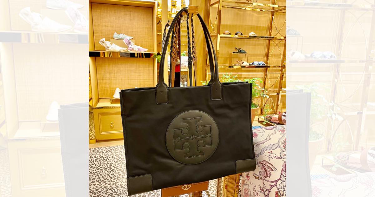 TORY BURCH BLACK ELLA PATENT LEATHER TOTE ONLY $ (REG. $198) - The  Freebie Guy®