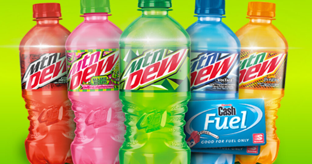 crazy mtn dew flavors