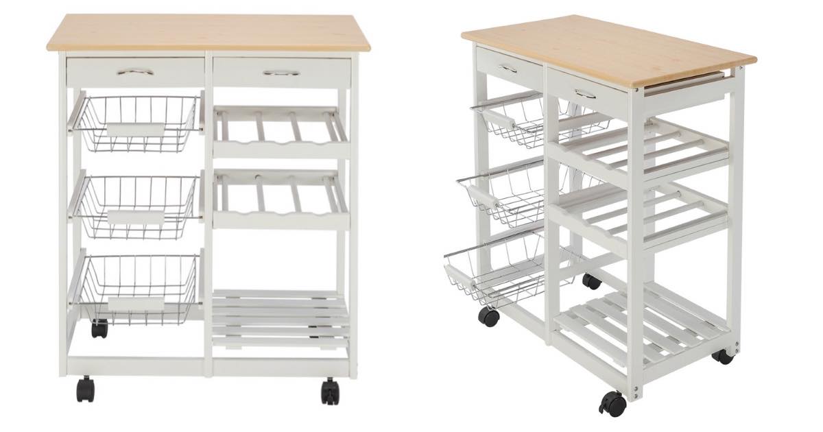ZULILY KITCHEN CART 59.49 (REG.149.99) The Freebie Guy® ️️️