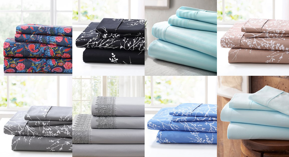 ZULILY 4PC SHEET SETS ONLY 14.99 The Freebie Guy®