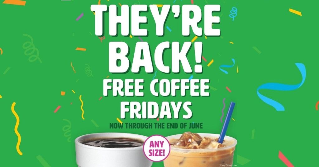 Free Coffee Every Friday in June at Cumberland Farms The Freebie Guy®