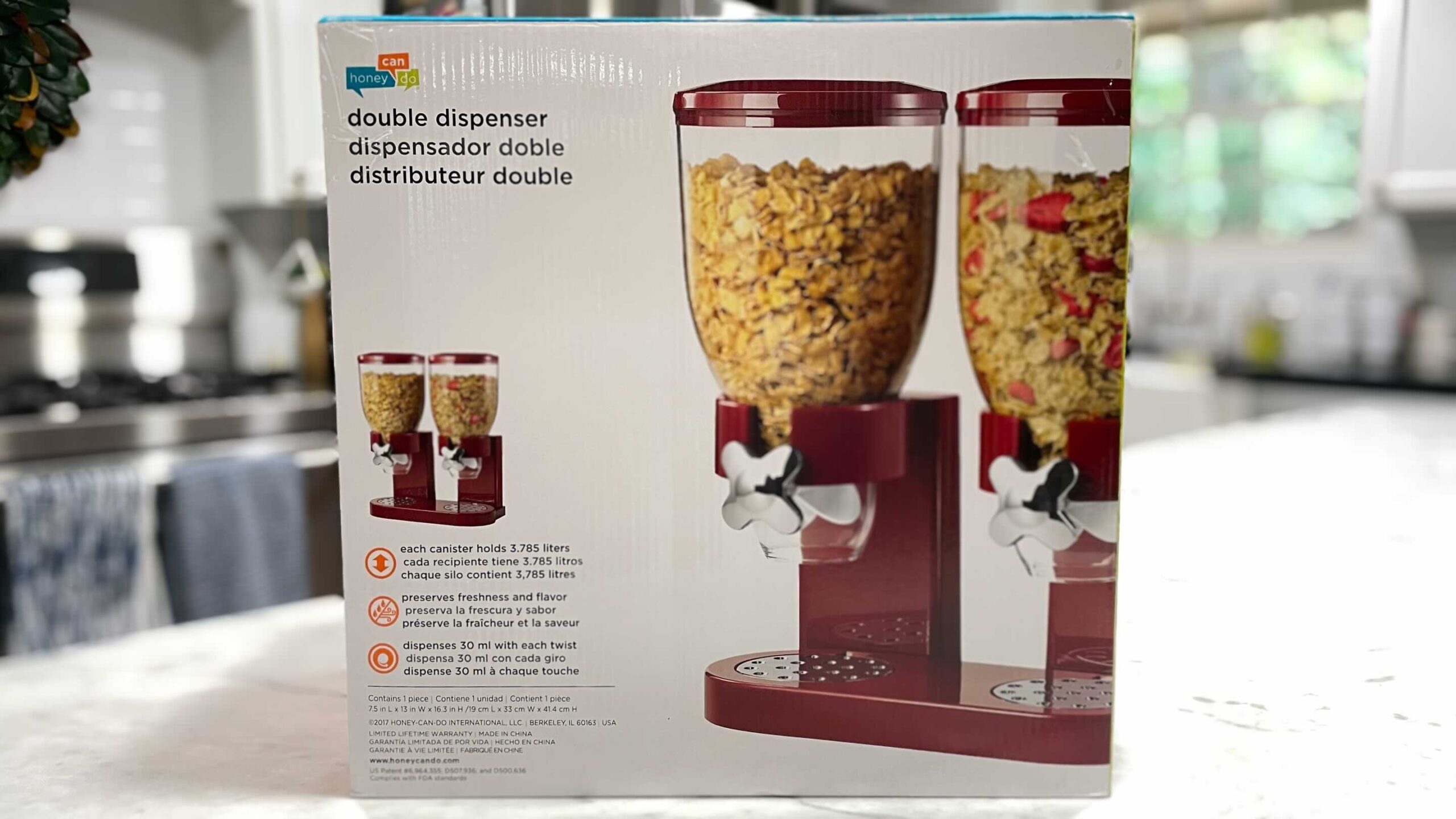 ZULILY HONEY CAN DO DOUBLE CEREAL DISPENSER ONLY 21.24 The Freebie