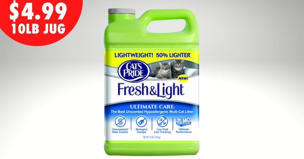 ACE HARDWARE 10LB Cat's Pride Fresh & Light Litter 4.99 The Freebie