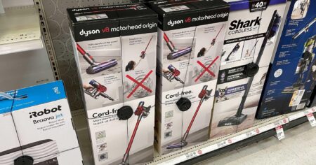 dyson v vacuum in store
