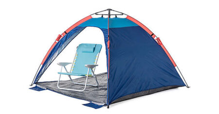 slumbertrek auto ezee sun shelter in blue