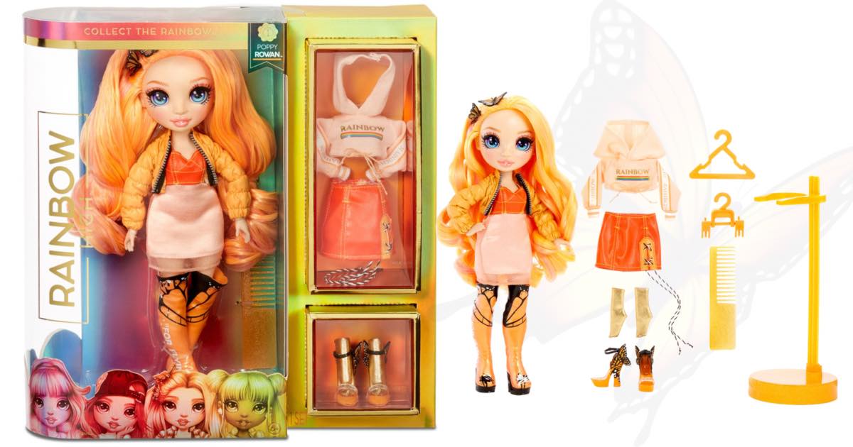 orange rainbow doll