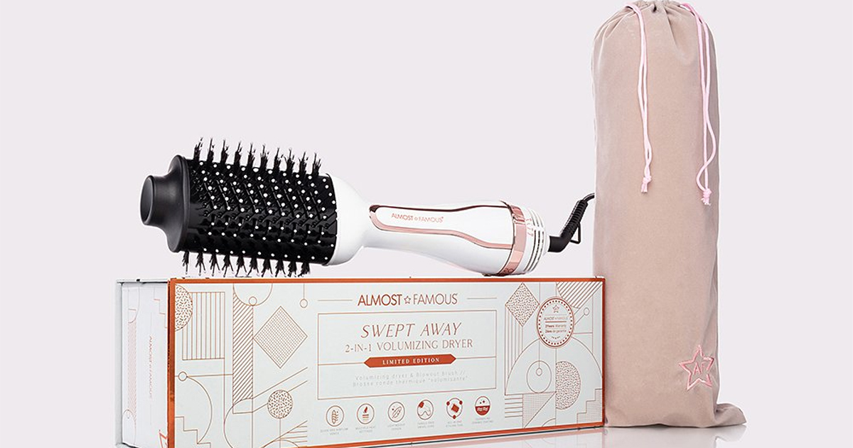 Almost Famous Swept Away 2 In 1 Volumizing Dryer ZULILY - ALMOST FAMOUS 2 IN 1 VOLUMIZING BLOWOUT BRUSH ONLY $24.99