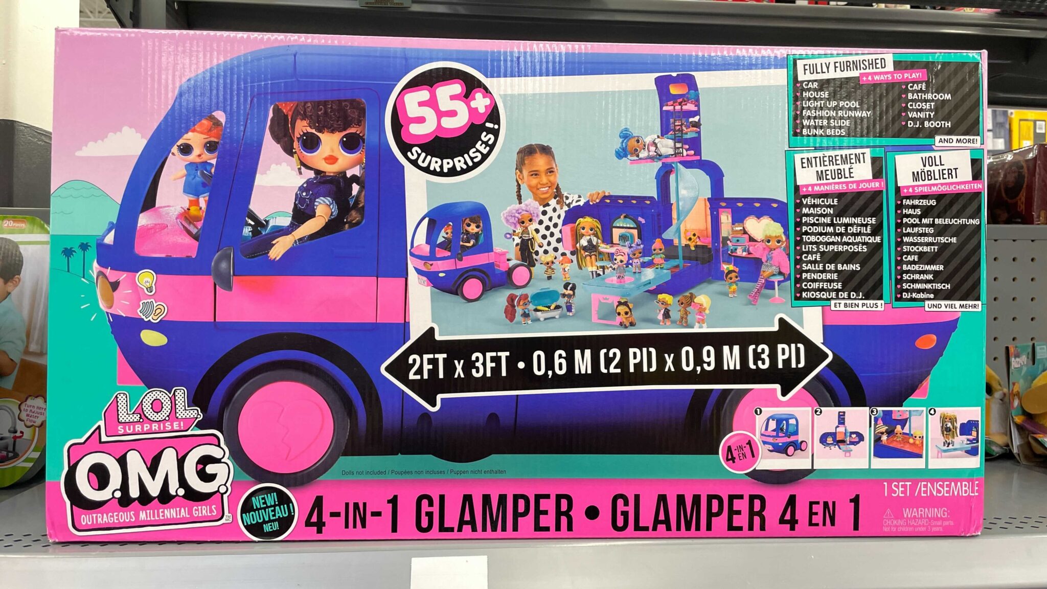 Walmart Lol Surprise Omg 4 In 1 Glamper Fashion Doll Camper The