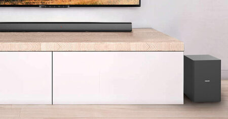 Philips HTL B Soundbar Speaker with Wireless Subwoofer and HDMI ARC
