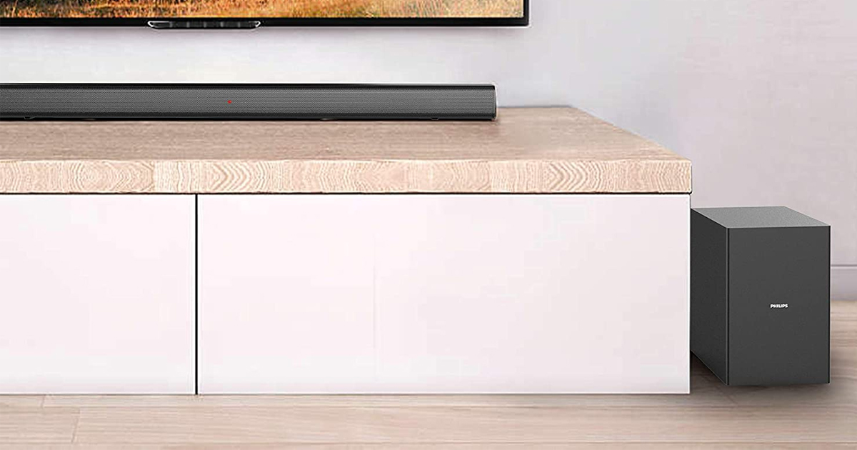 Philips HTL B Soundbar Speaker with Wireless Subwoofer and HDMI ARC