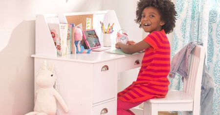 Kidkraft study desk with chair