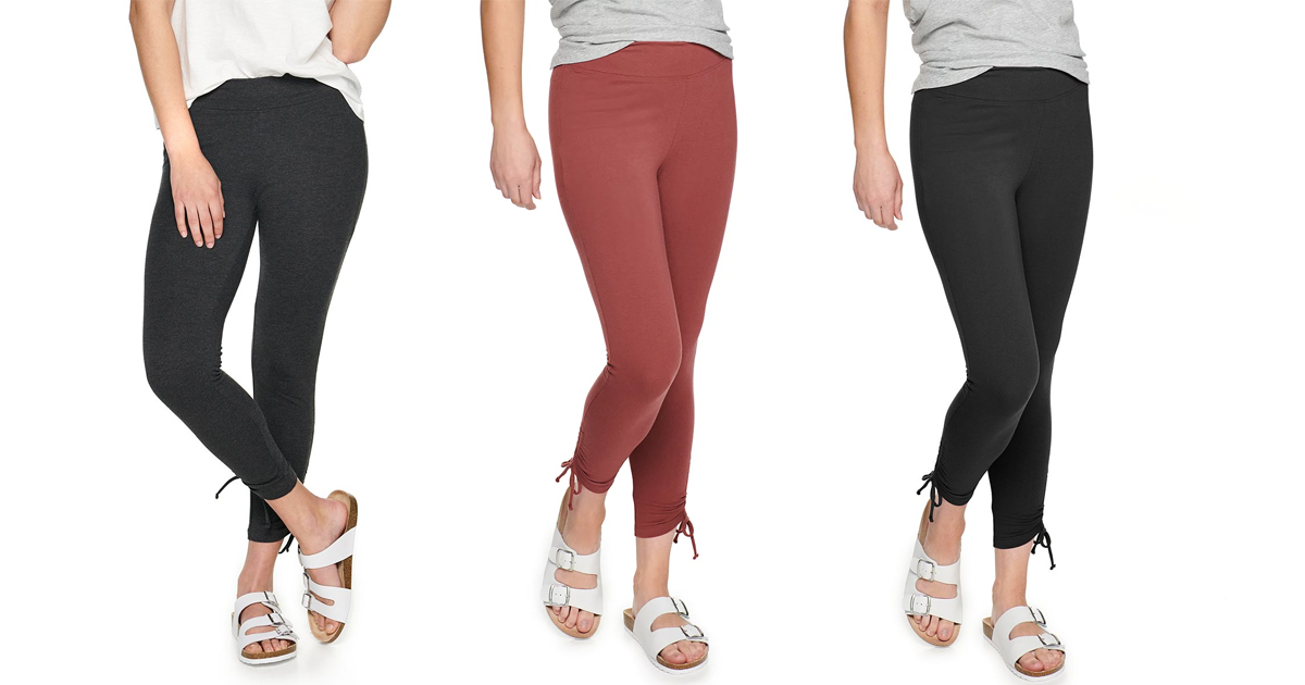KOHL'S SONOMA GOODS CINCH ANKLE LEGGINGS ONLY 3.20 The Freebie Guy Freebies, Penny