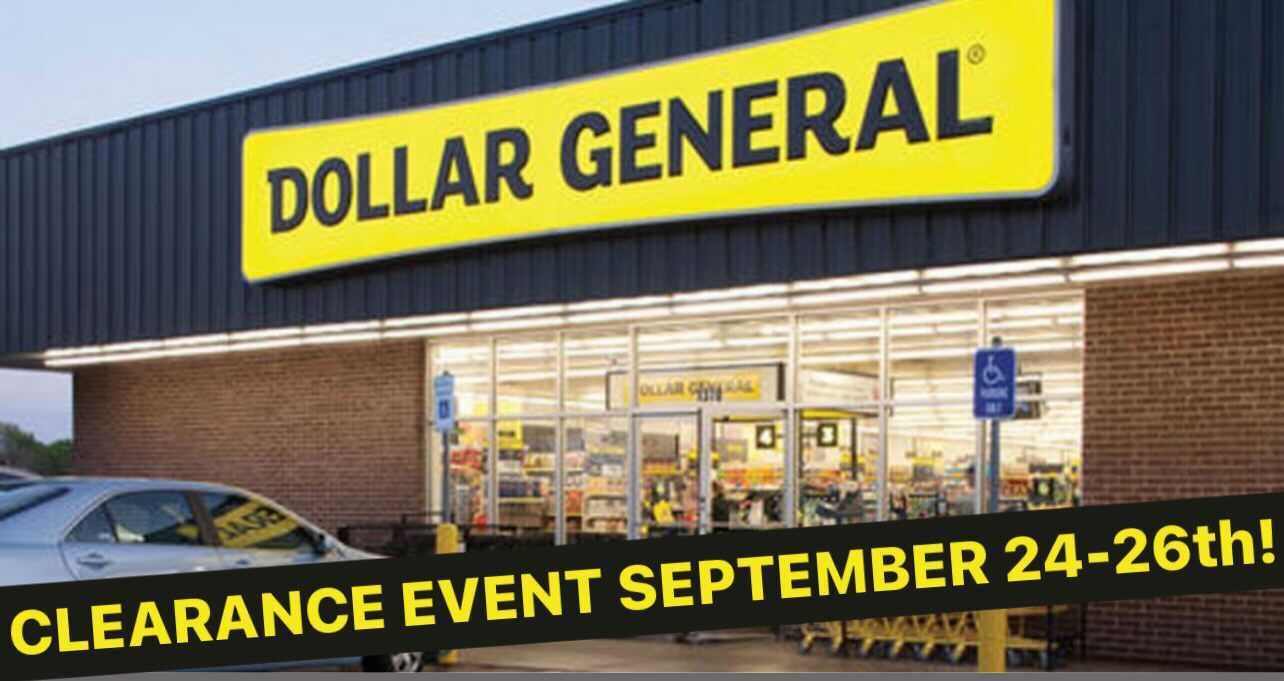 Dollar General Clearance Event September 2426th! The Freebie Guy®