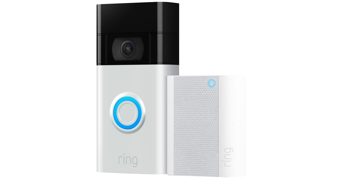 HSN RING VIDEO DOORBELL WITH CHIME BUNDLE ONLY 119.99 SHIPPED The