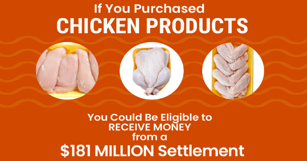 Overcharged for Chicken Products Class Action Settlement The Freebie Guy®
