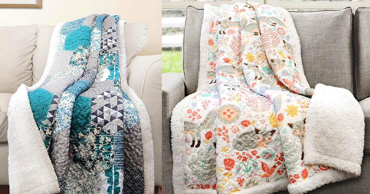 ZULILY QUILTED THROWS ONLY 19.99 The Freebie Guy®