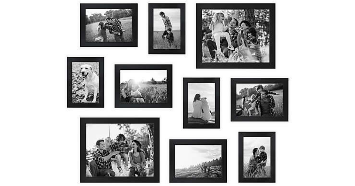 BED BATH & BEYOND SALT™ 10Piece Gallery Wood Picture Frame Set in