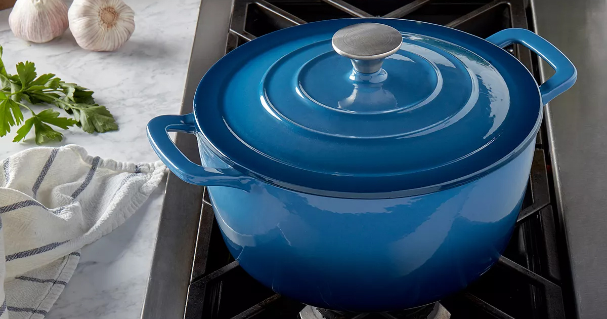 Food Network 5-qt. Enameled Cast-Iron Dutch Oven Only $33.99 at Kohl's ...