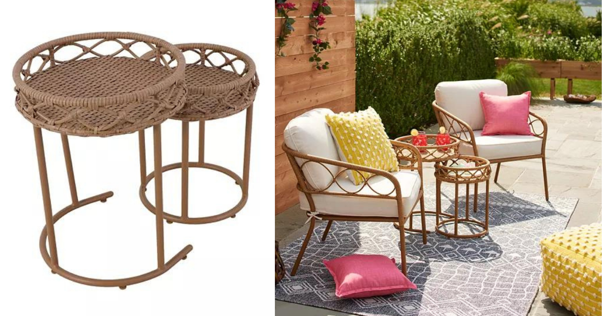 KOHL'S Sonoma Goods For Life® Tramonto Set of Two Nesting Side Tables The Freebie Guy®