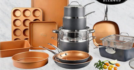 Piece Non Stick Ti Ceramic Complete Cookware Bakeware Set
